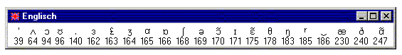 aurint-Software / True-type-Schrift Europa_W / IPA - Zeichen / Phonetik